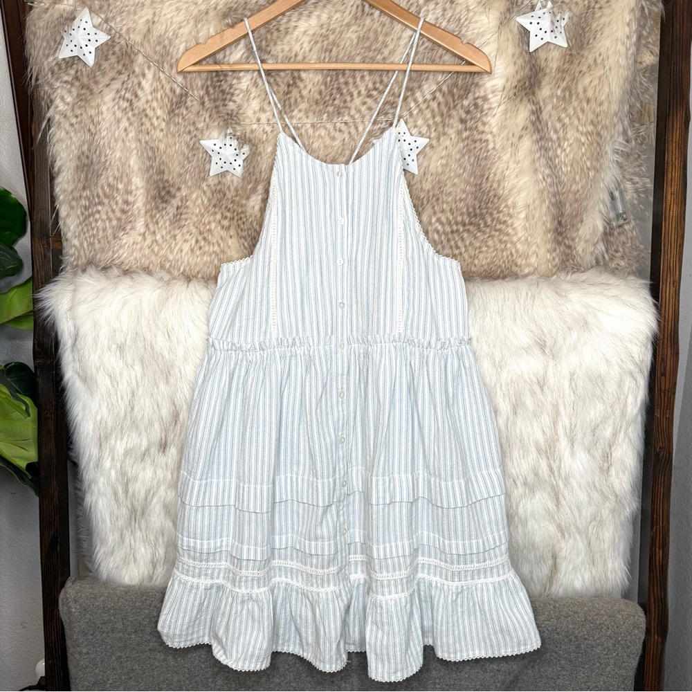 Free People Striped Ruffle Dress
